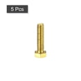 thumbnail image 3 of Unique Bargains Brass Hex Bolts, 5/16-18x1-1/4' 5 Pack Fully Thread Grade 4.8 Machine Screws, 3 of 4
