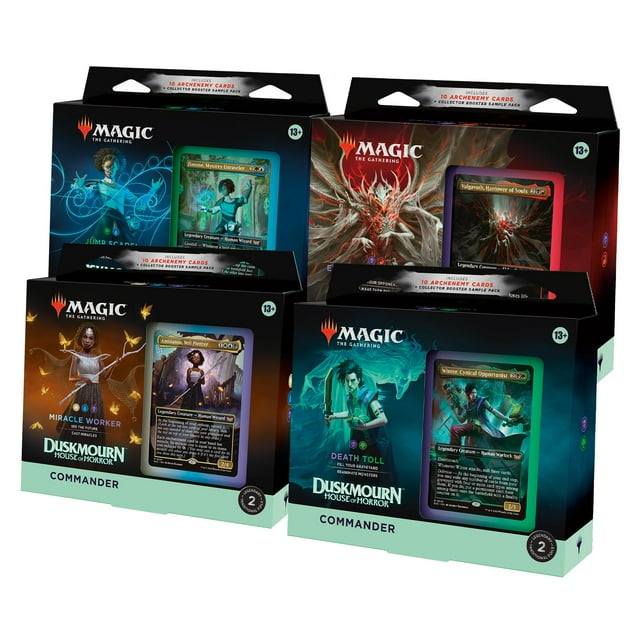 Magic: The Gathering Duskmourn : House of Horror Ensemble de Decks Commander - Comprend les 4 Decks