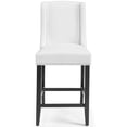 thumbnail image 6 of Modway Baron Counter Stool Faux Leather Set of 2 in White, 6 of 7