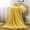 Yellow, variant on Boovnll Throw Blanket 50x60" Super Soft Warm Flannel Solid Color Blankets Microfiber Thickening Machine Washable for Bedroom Swimming Pool Sofa Floor Outdoor Camping Blanket