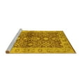 thumbnail image 2 of Ahgly Company Machine Washable Indoor Rectangle Oriental Yellow Industrial Area Rugs, 8' x 10', 2 of 4