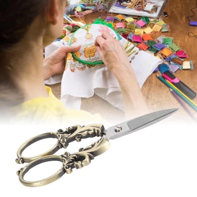 Vintage Sewing Scissors, Multifunctional Embroidery Scissors Sewing Scissors for Crafting Art Work Needle Work