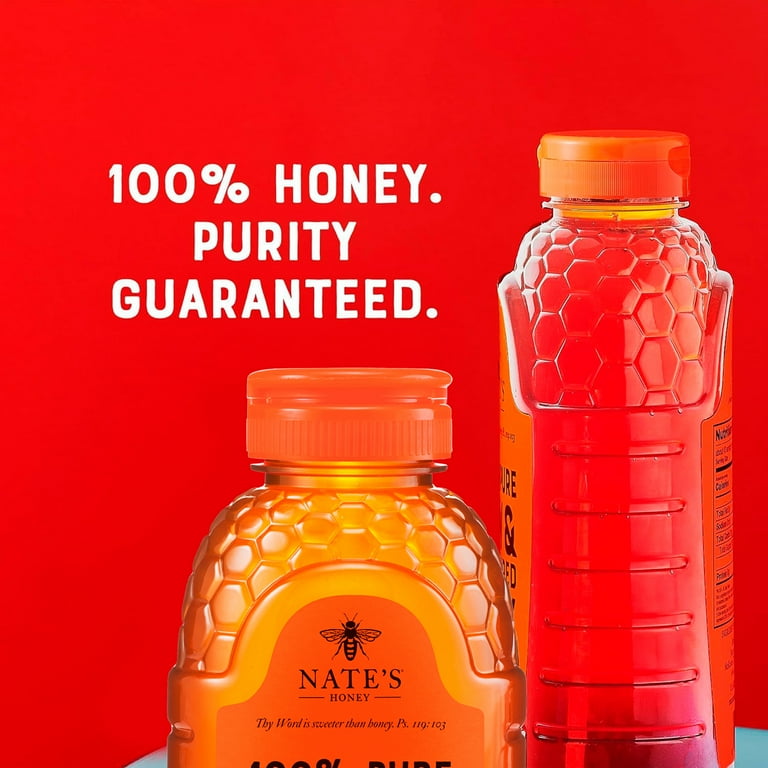 Nate's, Raw Unfiltered Honey, 32 fl oz, Gluten-Free, Ideal for
