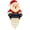 santa-1pc, variant on WinterGlow Snowman Icicle Light Decor, Lighted Christmas Snowman Decoration with Winter Glow, Outdoor Holiday Decor for Porch, Front Entrance, Railing and Garden (1pc)