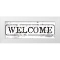 thumbnail image 1 of Talent, Kelley 18x9 White Modern Wood Framed Museum Art Print Titled - Chippy Welcome, 1 of 4
