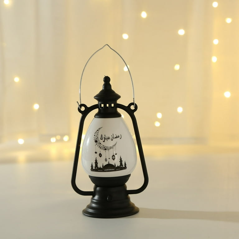 Moocorvic Ramadan Decorations Lantern Lights,LED Eid Lamp Exquisite Battery  Powered Ramadan Festival Table Light Home Festival Decoration Gift for