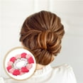 thumbnail image 2 of Chouchou à Fleurs Fait Main pour Filles Accessoire de Cheveux Doux et Mignon Chouchou Queue de Cheval Chouchou Attache de Cheveux, 2 of 9