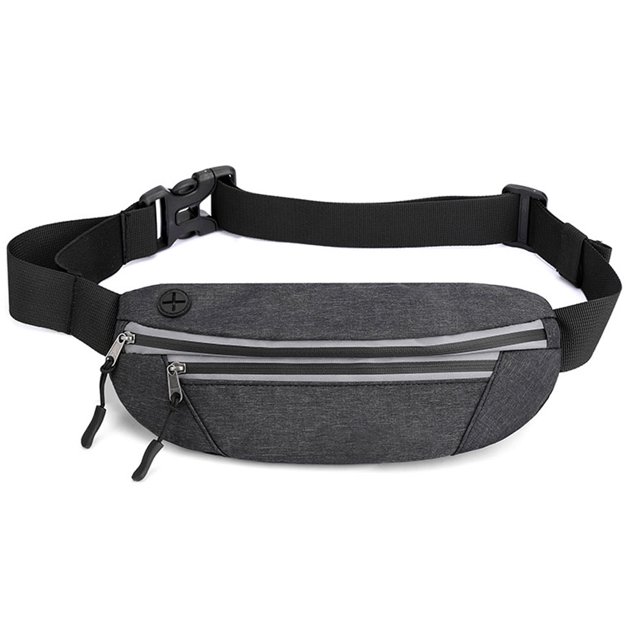 Nuevo bolsillo para deportes al aire libre, impermeable, ajustado, bolsillo invisible, para correr, fitness, bolsa de nailon negra