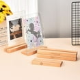 thumbnail image 4 of Letrero de mesa de madera de haya tipo T de acrílico para oficina, soporte de madera para comida, tarjeta de precio, tamaño A4, madera maciza, 4 of 4