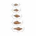 thumbnail image 4 of Floating Stone-Inspired Wall Hanging Decor - Home Decor Accents for Bedroom, or Bathroom Art, and Living Room Decor - Works Well In Room, Entryway, and Home Wall Art Decor - Set of 5, 4", Tan, 4 of 10