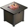 thumbnail image 6 of Allendale Outdoor Plastic Adirondack Chair With Square Fire Pit Table Set, 6 of 10