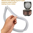 thumbnail image 4 of Sealing Ring for Pot Mini 3 Qt, 1 Count, Inner Pot Seal Ring, Replacement Silicone Gasket Seal Rings for 3 Quart Electric Pressure Cooker Accessories Parts, Clear, 4 of 7