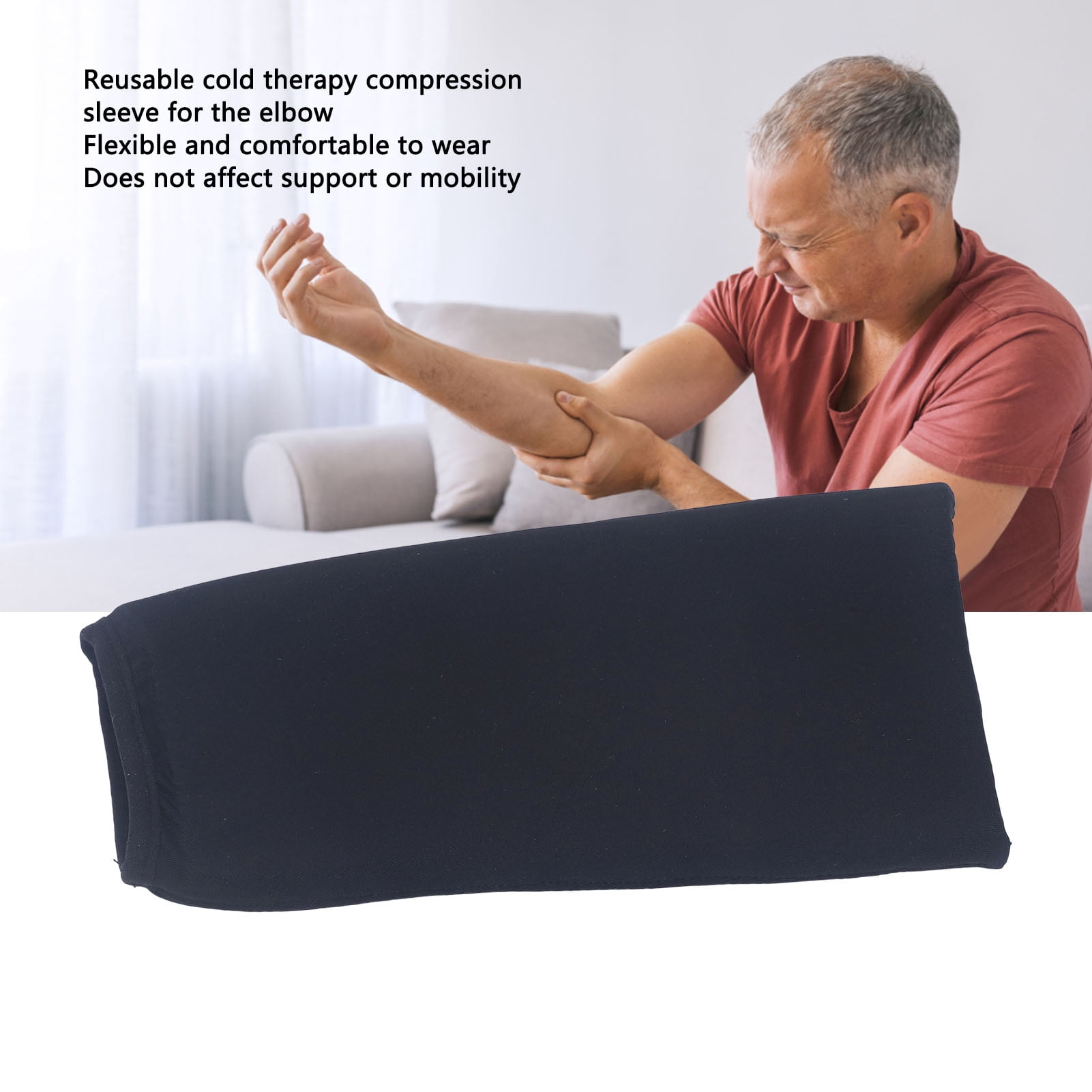 Yajisi Cold Hot Therapy Compression Gel Sleeve Reusable Reduce Pain 360 Degree Coverage Injury Recovery Elbow Sleeve [cite: 11]