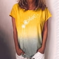 thumbnail image 2 of EQWLJWE Hauts à Col en V pour Femmes Mode Femme Blouse Imprimée à Col Rond Manches Courtes T-Shirt Hauts d'Été Hauts d'Été pour Femmes 2023, 2 of 4