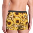 thumbnail image 4 of Bingfone Abstract Leopard Print Sunflower Men's Underwear - Casual Stretch Boxer Briefs-Medium, 4 of 7