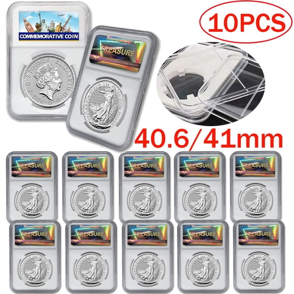10PCS Coin Slab Display Holder Storage 40.6 mm AMERICAN SILVER EAGLE Coin
