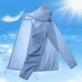 thumbnail image 3 of YUEHUA Men’s Ultra Light Packable Sun Protection Jacket, Hooded Full Zip Windbreaker, Breathable UV Block Coat for Travel, Hiking and Daily Use, 3 of 4