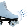 thumbnail image 3 of LPAMEOIU Roller Skates for Women,Flashing-Wheel Double Row Man Quad Skate for Kids(Blue,Women 8/Men 6.5), 3 of 11