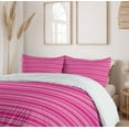 thumbnail image 6 of Ambesonne Hot Pink Duvet Cover Set, Stripes Geometrical, 2-Calking, Pink Hot Pink, 6 of 7