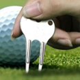 thumbnail image 5 of Golf Divot Fork, Zinc Alloy Green Fork, Ball Marking Tool, Portable Golf Tools, 5 of 5