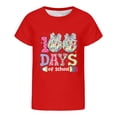 thumbnail image 4 of SGMVNU 100 Days of School Shirts for Boys Girls Boys Shirts Size 10-12 Casual Short Sleeve Crewneck Tees Basic T Shirt Kids Summer Clothes(Size 12-13 Years,Red), 4 of 4