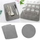 thumbnail image 2 of 2 piezas de tapete para secar platos, tapetes absorbentes de microfibra para escurrir platos, para encimeras de cocina, tamaño grande, 14,96'' x 19,69'', tapete para secar platos, gris, 2 of 5