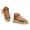 Brown, variant on Espadrille Platform Sandals for Women Buckle Ankle Strap Wedges Slides Flower Open Toe Comfortable Summer Shoes Beige 6.5