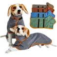 thumbnail image 2 of Dog Bathrobe Towel Bath Robe Pet Fast Drying Coat Soft Adjustable Absorbent Towel for Large Medium Small Dogs (green,L), 2 of 7