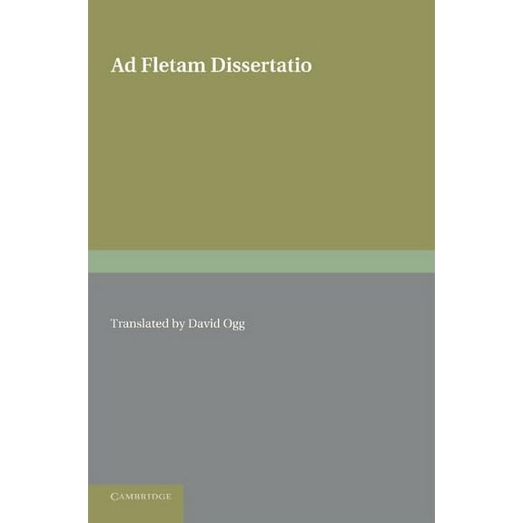 Ioannis Seldeni Ad Fletam Dissertatio, (Paperback)