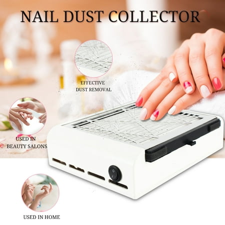 40W Strong Power Nail Fan Art Salon Suction Dust Collector Vacuum Cleaner (Best Nail Dust Collector)
