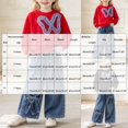 thumbnail image 4 of Curenmufel Spring Fall Clothing Set for Toddler Girls Long Sleeve Top Matching Denim Bottoms School Outfit 6T (Red,6 Years), 4 of 6