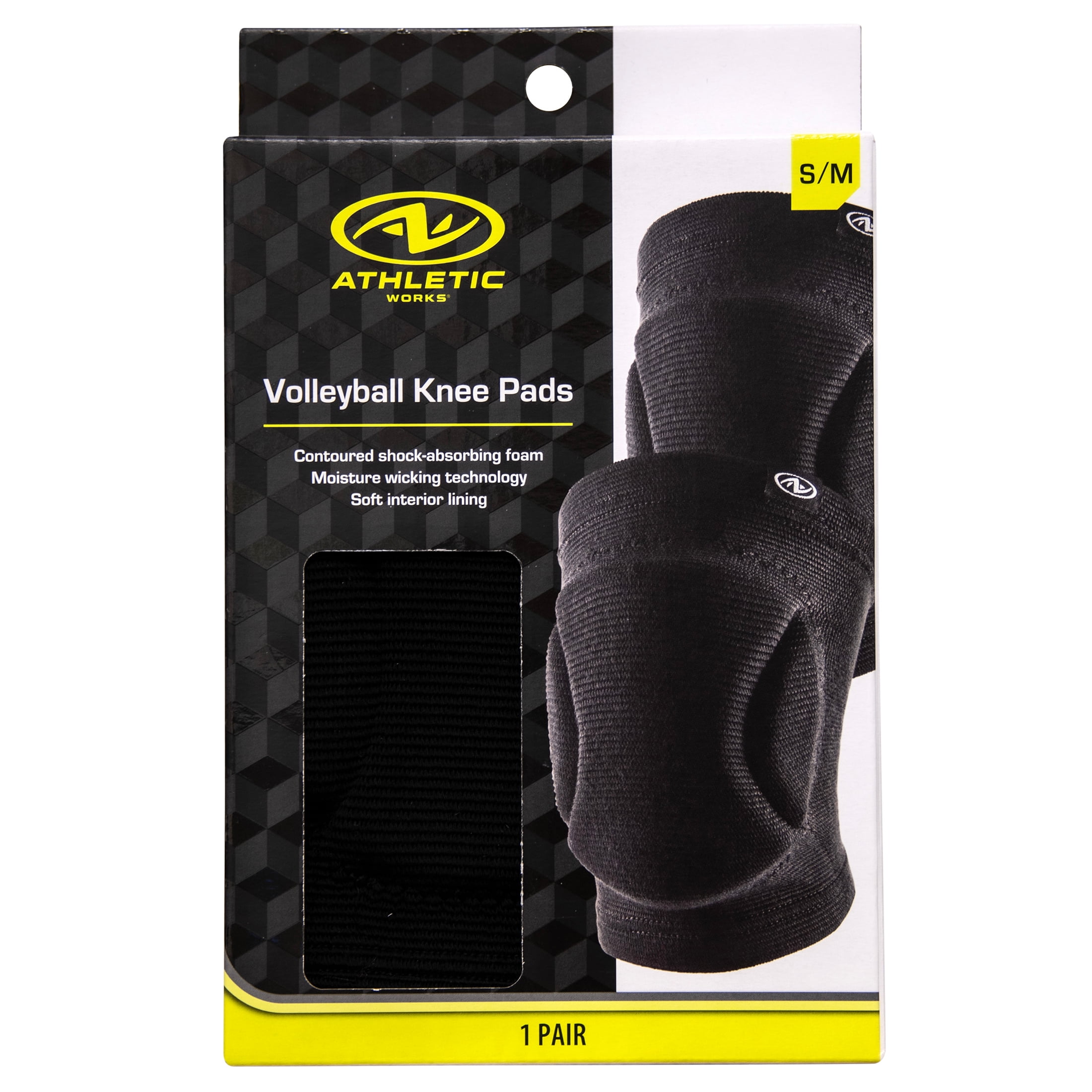 Athletic Works Volleyball Knee Pads, Unisex, Size S/M