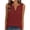 Wine, variant on TGSLY Women's Waffle Knit Henley Tank Tops Breathable Soft Half Button Placket Solid Color Vest Loose Casual Fit Sleeveless Tunic Shirts M