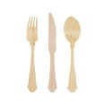 thumbnail image 2 of BambooMN Elegant Disposable Fork, Knife, Spoon Set, 100 Pieces, 2 of 2