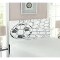 Soccer Headboard, Soccer Ball in Net Goaly Position Sports Competition
