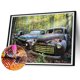 thumbnail image 2 of Diamond Drill Make Vintage Car 5D DIY Kits de pintura Full Round Wall Decor Crafts Hugtrwg Para estrenar, 2 of 9
