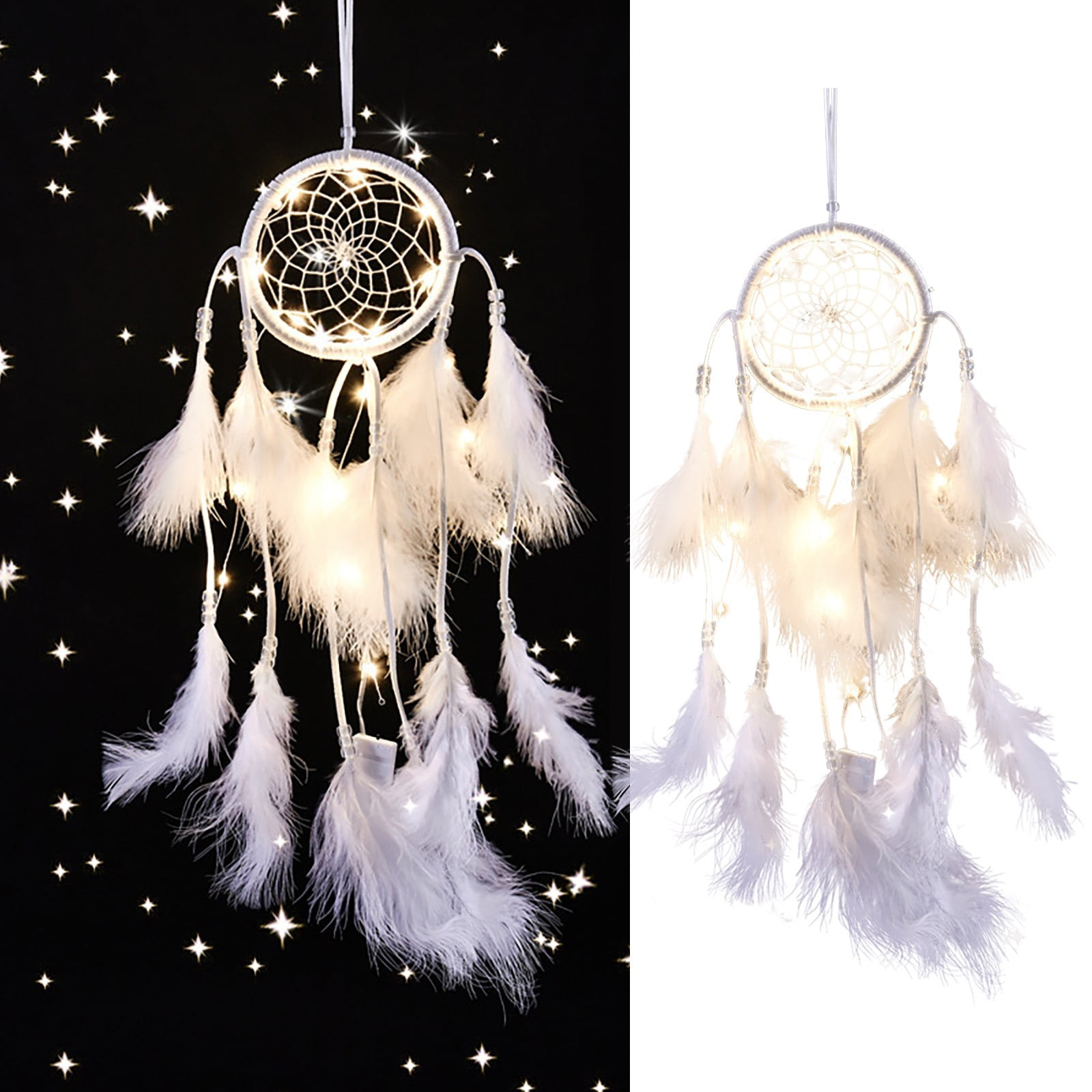Dreamcatcher Wall Hanging Decor Dream Boho Style Handcrafted Feather Design for Bedroom Living Room Wedding Party Window and Home Interior Decoration wall decor G 1PC