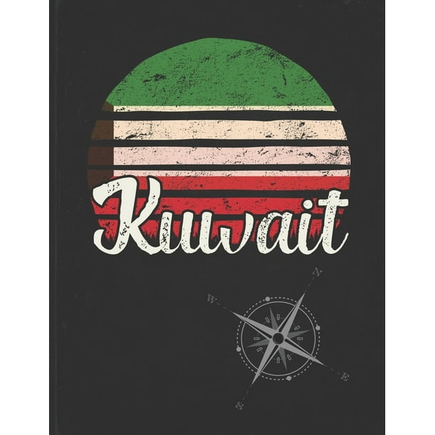 Kuwait Kuwaiti Vintage Flag Personalized Retro Gift Idea for Coworker