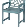 thumbnail image 5 of Four Seasons Courtyard Distressed Hardwood Portland Patio Arm Chair, Blue, 5 of 7