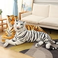 thumbnail image 5 of Giant Real Life Tiger Plush Toys Stuffed Soft Wild Animals Simulation White Tiger Jaguar Doll Children Kids Birthday Gifts Decor, 5 of 8
