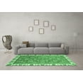 thumbnail image 3 of Ahgly Company Indoor Round Abstract Emerald Green Modern Area Rugs, 6' Round, 3 of 4