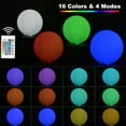 thumbnail image 4 of Darzheoy LED Beach Balls Glow in Dark Party Supplies, Inflatable Light up Ballon 12" Floating Pool Light with Remote Color Beach Game Pool Toy for Neon Party Decoration, 4 of 10