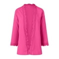 thumbnail image 6 of BOBOGOJP Womens Cardigan Sweaters Long Sleeve Casual Lightweight Button Down V-Neck Fall Clothes 2025 Hot Pink for Size M, 6 of 7