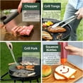 thumbnail image 6 of 130 Pcs Griddle Accessories Set with Long/Short Spatulas Scraper & Basting Cover, Stainless Steel Grill Cooking Kit for Teppanyaki Camping - Griddle Accessories Kit for Men Women, 6 of 6