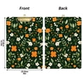 thumbnail image 5 of FORMRS Acrylic Clipboard with Low Profile Clip Standard A4 Letter Size, 12.5" x 9", Orange Flowers, 5 of 8