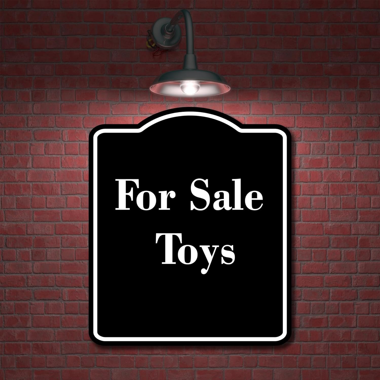 For Sale Toys BLACK Aluminum Composite Sign 20''x24''