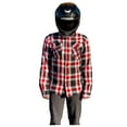 thumbnail image 1 of Fast Mask Red Plaid Kevlar Lined Armoured Flannel Shirts, 1 of 1