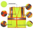 thumbnail image 3 of Chaleco de Seguridad Reflectante SULWZM con Cremallera y Bolsillos Amarillo Talla L, 3 of 5