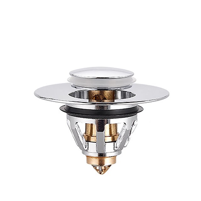 CAROOTU Stainless Steel Bounce Core Push-Type Converter Universal Basin Filter Practical Kitchen Accessories