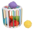 thumbnail image 4 of Juego de juguetes clasificadores con forma de bebé, 6 bloques coloridos, bloques clasificadores de formas sensoriales para bebé, juguete para aprendizaje temprano, juguetes para bebés, modelo B, 4 of 9